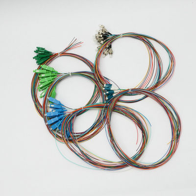 30N LC APC Single Mode Optic Pigtail 12 Core Optical Patch Cord